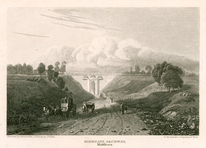 Arco de Highgate, Middlesex de Pieter Jansz. Quast