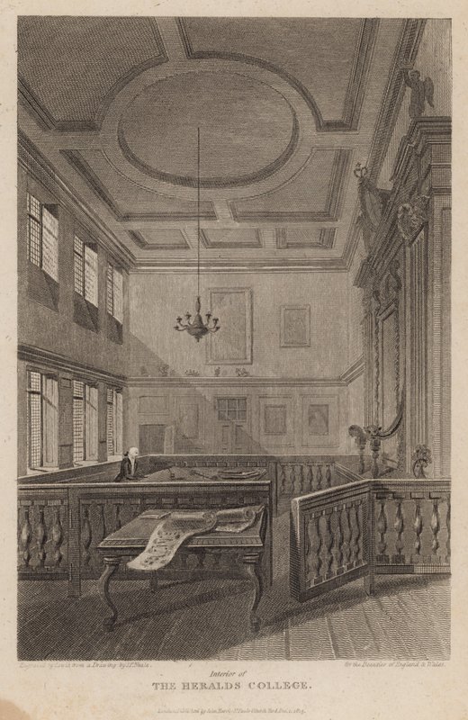 Interior del Colegio de Heraldos de Pieter Jansz. Quast