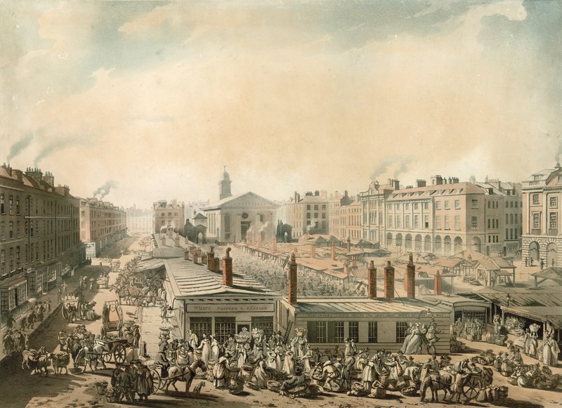 Covent Garden, Londres de Pugin and Rowlandson