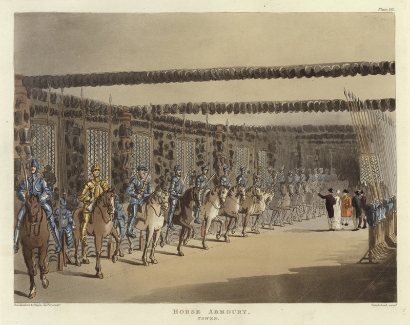 Armería de caballos de Pugin and Rowlandson