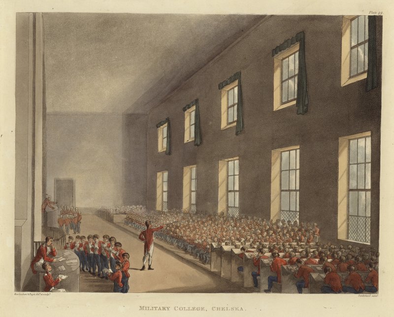 Colegio militar de Pugin and Rowlandson