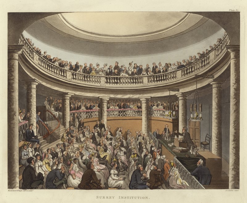 Institución de Surrey de Pugin and Rowlandson