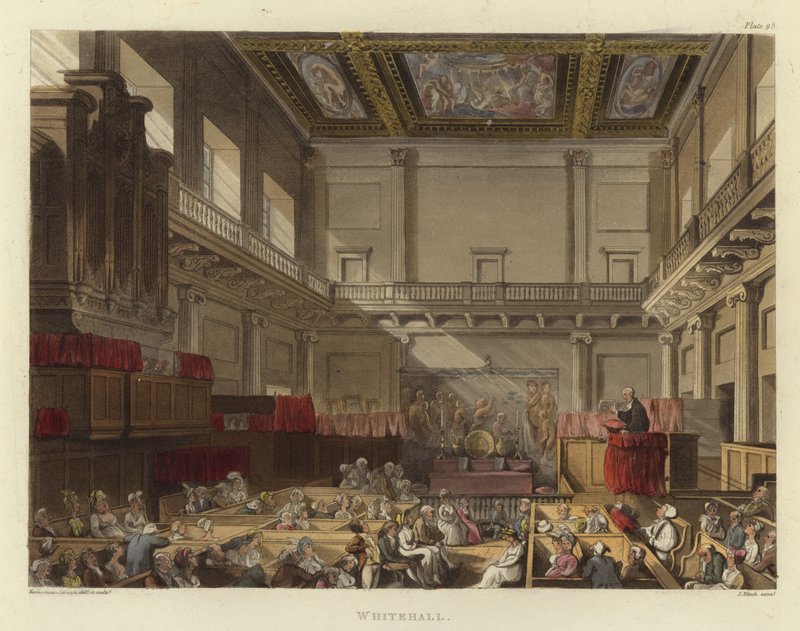 Whitehall de Pugin and Rowlandson