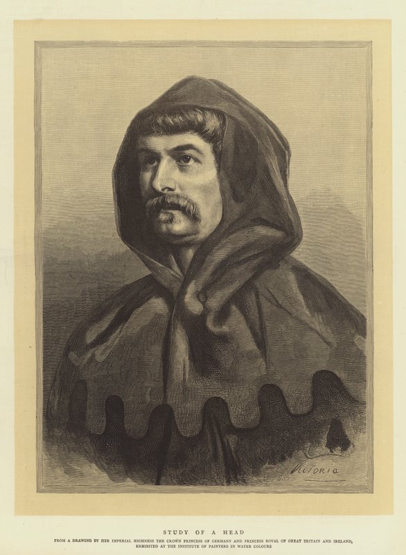 Estudio de una cabeza de Queen Victoria