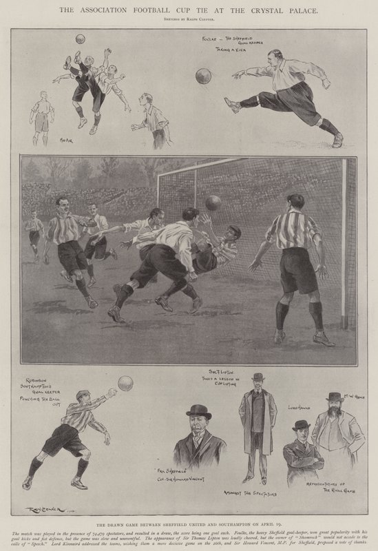 El partido de la Copa de Fútbol Asociación en el Crystal Palace de Ralph Cleaver