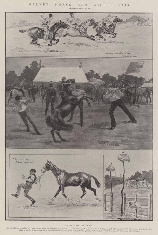 Feria de caballos y ganado de Barnet de Ralph Cleaver