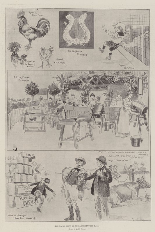 La feria lechera en el Agricultural Hall de Ralph Cleaver