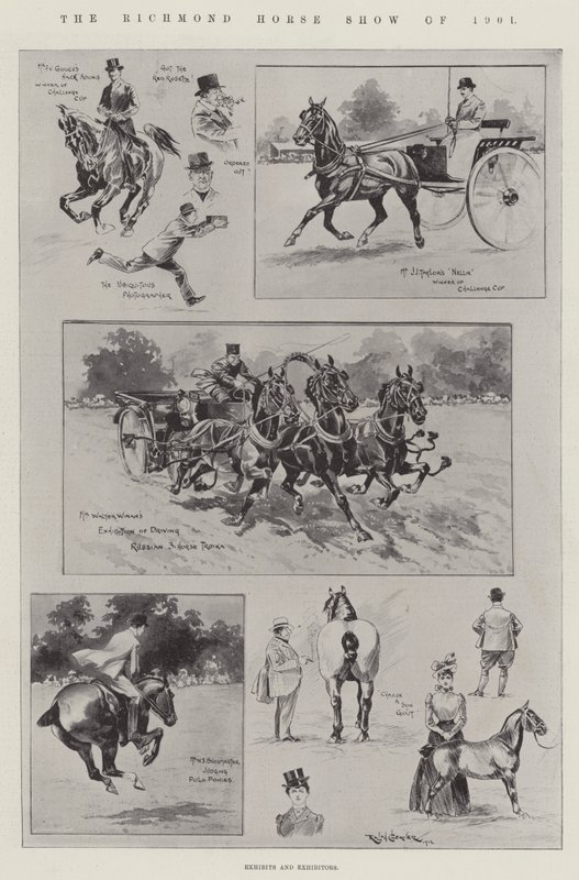El espectáculo ecuestre de Richmond de 1901 de Ralph Cleaver