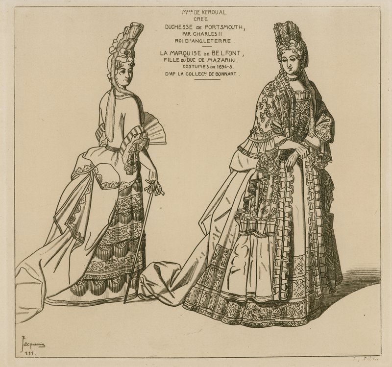 Trajes de 1694-5 de Raphael Jacquemin