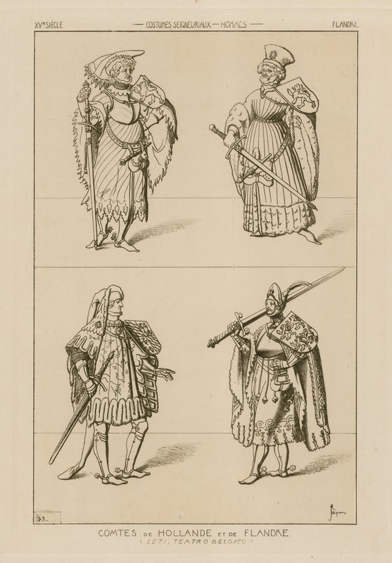 Condes de Holanda y Flandes, siglo XV de Raphael Jacquemin
