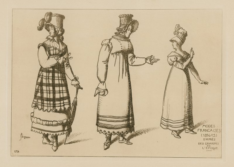 Modas francesas (1814-15) de Raphael Jacquemin