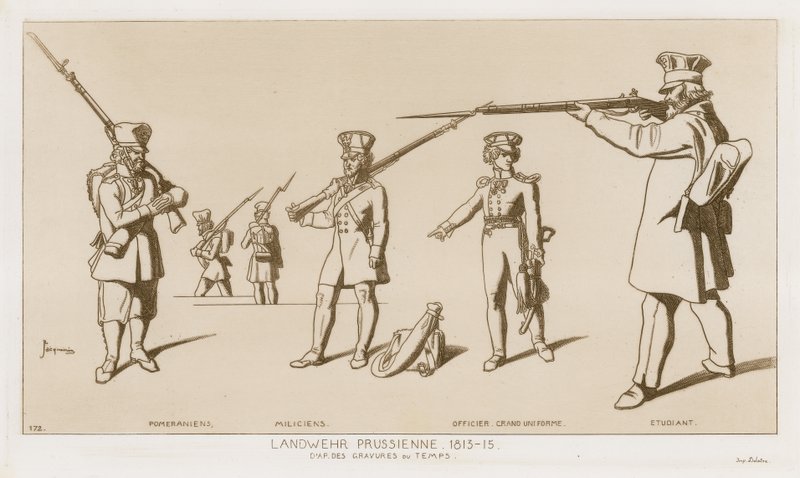 Landwehr prusiana, 1813-15 de Raphael Jacquemin