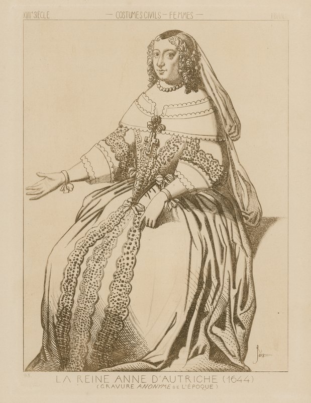 Reina Ana de Austria, 1644 de Raphael Jacquemin