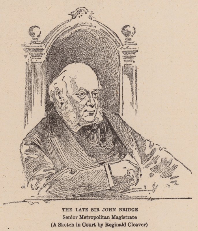 El difunto Sir John Bridge (litografía) de Reginald Thomas Cleaver