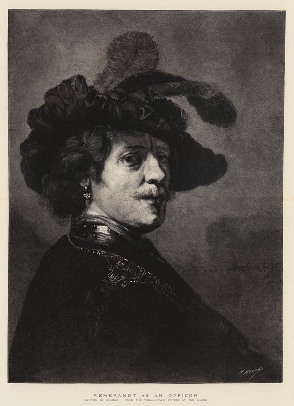 Rembrandt como Oficial de Rembrandt van Rijn
