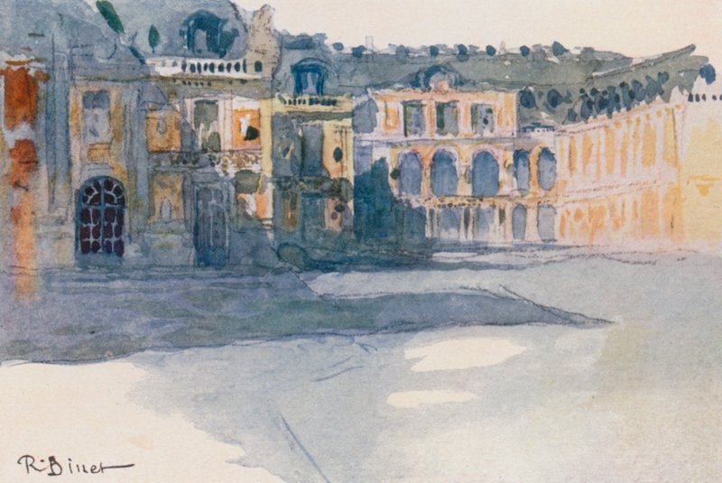 El Patio de Mármol, Versalles de Rene Binet