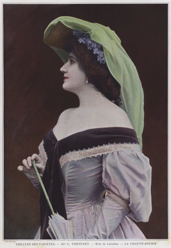 Mademoiselle Thevenet como Caroline en La Chauve-Souris de Reutlinger Studio