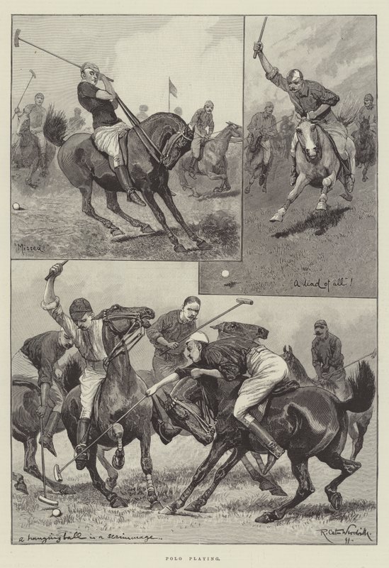 Jugando Polo de Richard Caton Woodville junior