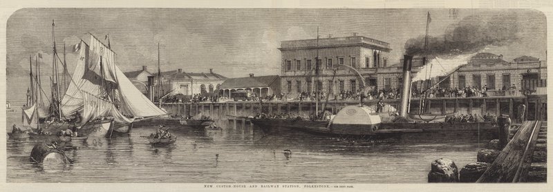 Nueva Aduana y Estación de Ferrocarril, Folkestone de Richard Principal Leitch