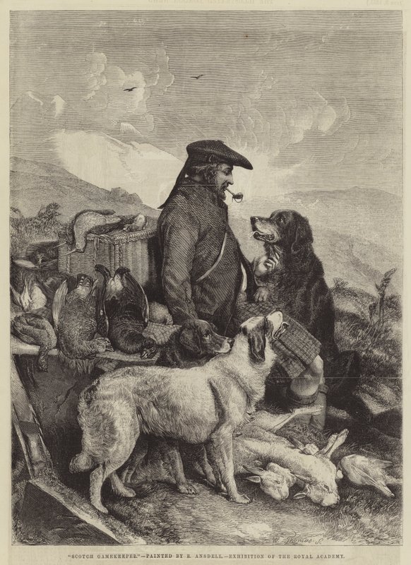 Guardabosques escocés de Richard Ansdell