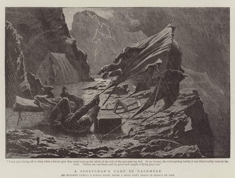 Campamento de un deportista en Cachemira de Robert Barnes