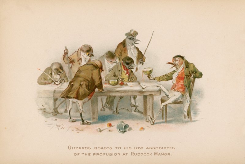 Ilustración para The Twigs o Navidad en Ruddock Hall de Robert Dudley