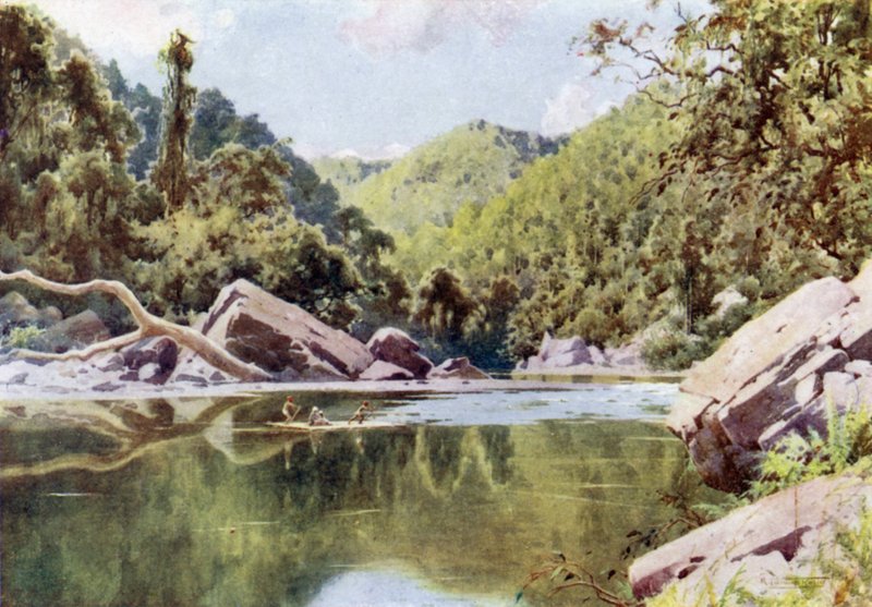 Descenso en balsa por el río Nan-tu de Robert George Talbot Kelly