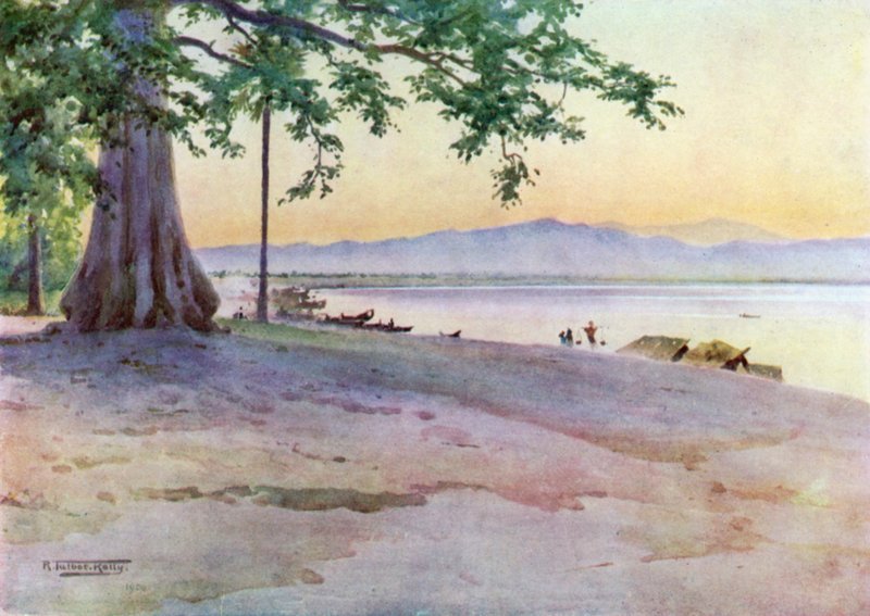 El lugar de desembarco en Nyaung-u de Robert George Talbot Kelly