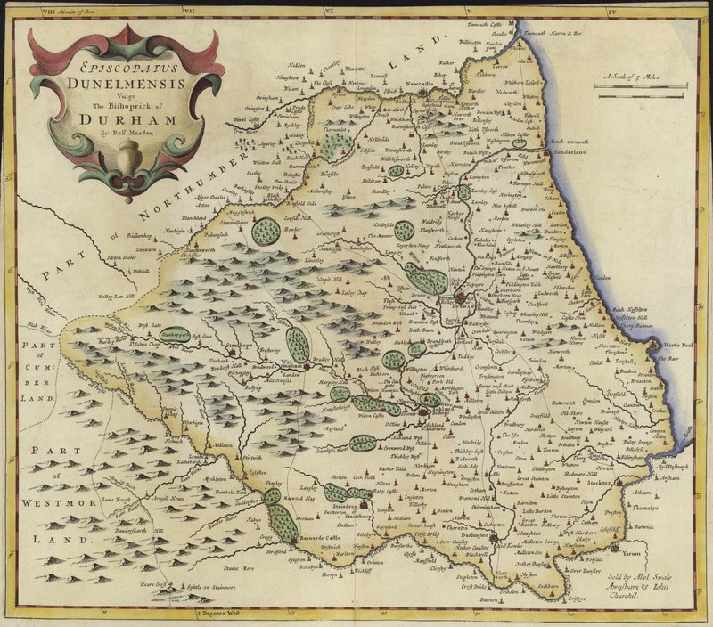 Mapa de Durham de Robert Morden