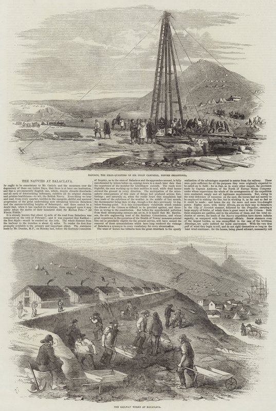 Los obreros en Balaclava de Robert Thomas Landells