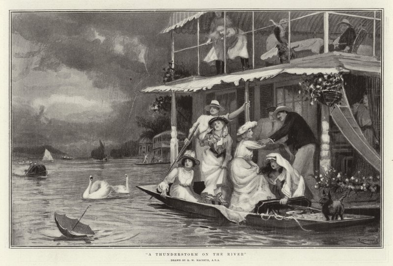 Una tormenta en el río de Robert Walker Macbeth
