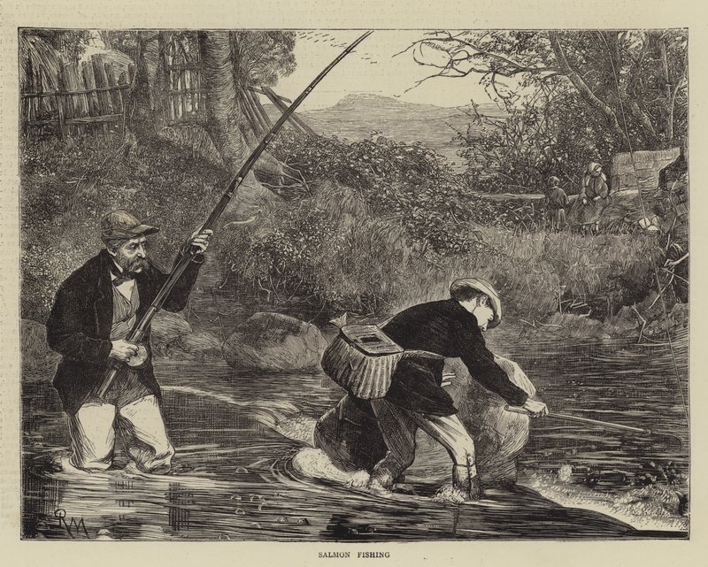 Pesca de salmón de Robert Walker Macbeth