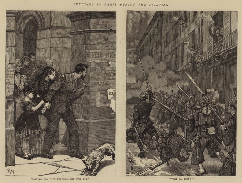 Bocetos en París durante los combates de Robert Walker Macbeth