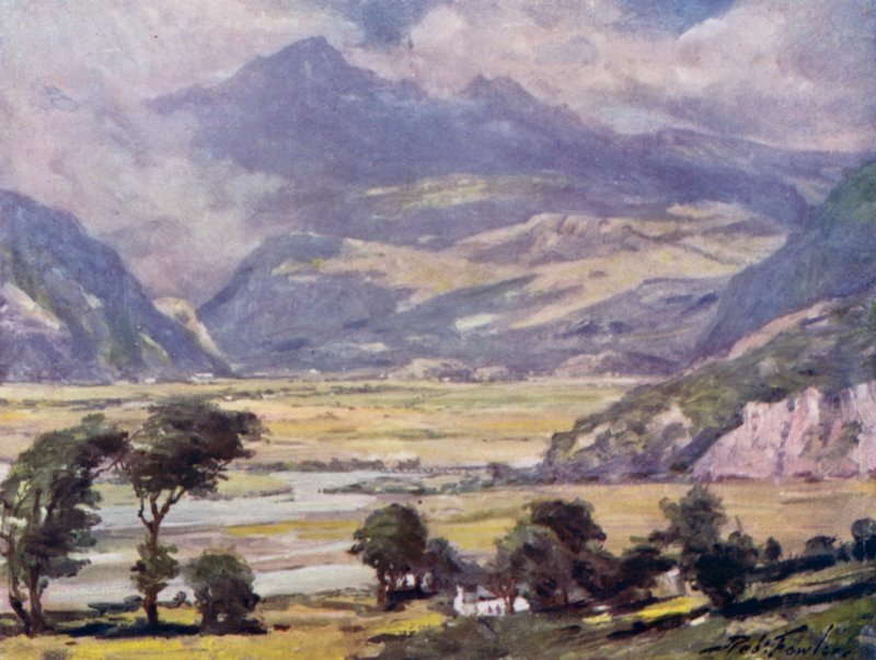 Snowdon desde Traeth Mawr de Robert (after) Fowler