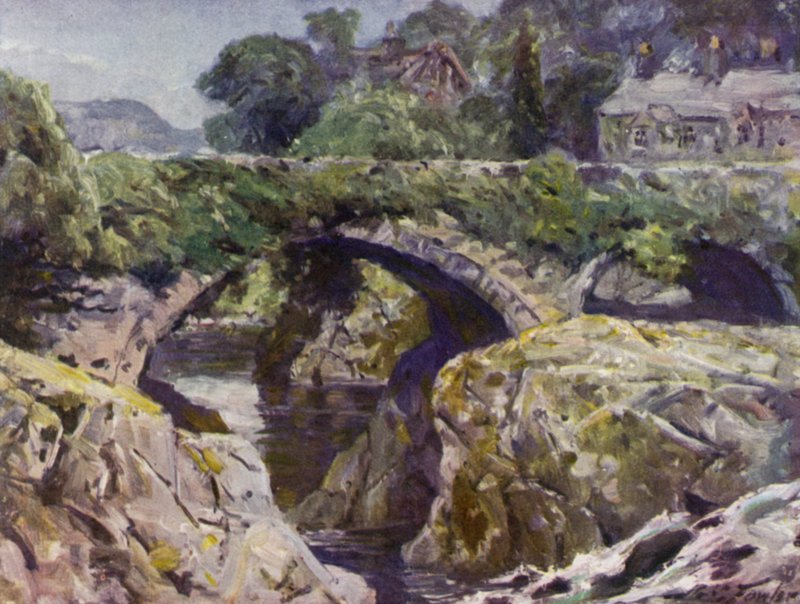 El viejo puente, Bettws-y-Coed de Robert (after) Fowler