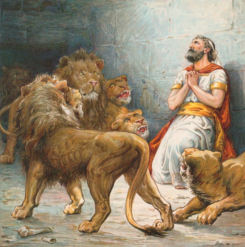 Daniel en el foso de los leones de Robert Ambrose Dudley