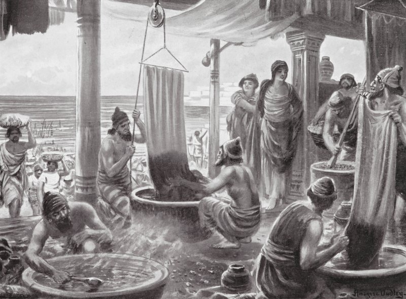 Fabricación "Tyrian Purple" (litografía) de Robert Ambrose Dudley