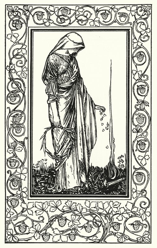 Shelley: Adonais (litografía) de Robert Anning Bell
