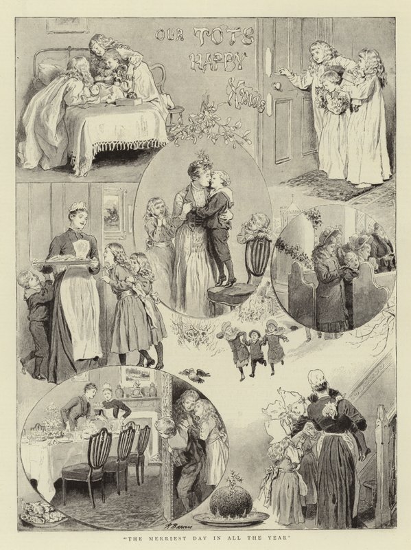 Nuestros pequeños felices Navidad de Robert Barnes