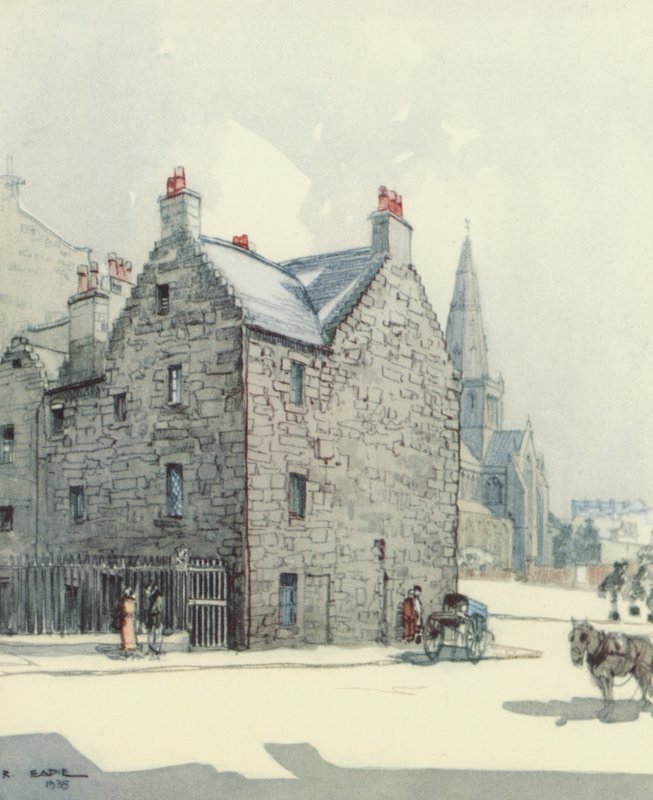 Glasgow: Provands Lordship (litografía en color) de Robert Eadie