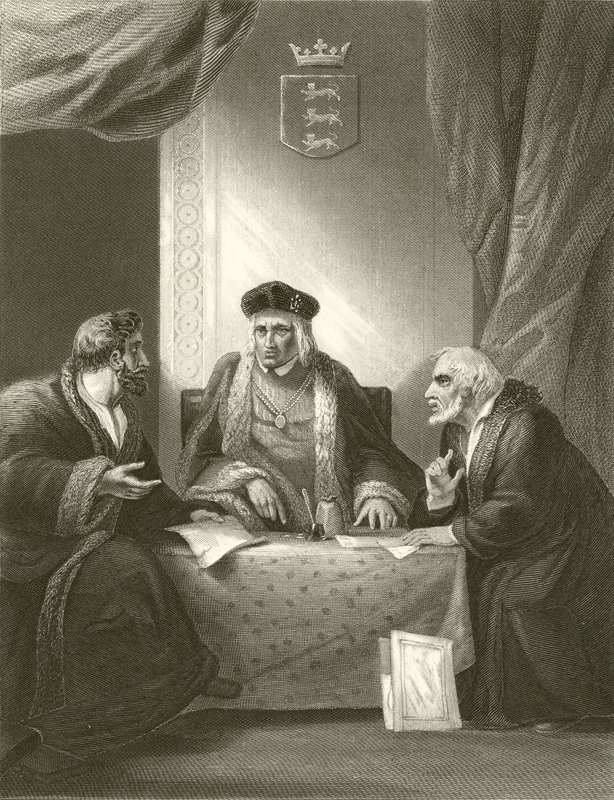 Enrique VII con Empson y Dudley de Robert Smirke