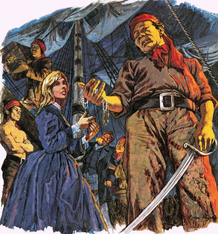 La chica y los piratas de Roger Payne
