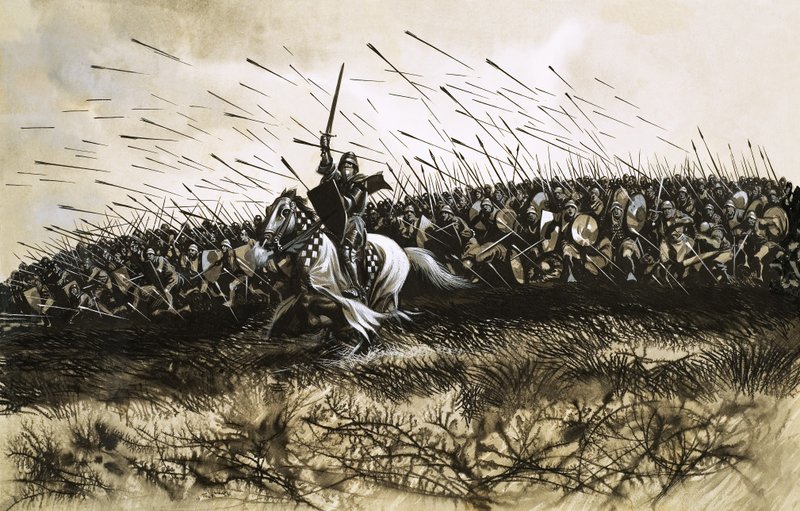 Batalla no identificada (¿Agincourt) de Ron Embleton