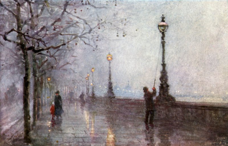 La última lámpara, Thames Embankment de Rose Maynard Barton