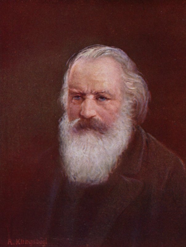 Brahms (litografía en color) de Rudolf Klingsbogl