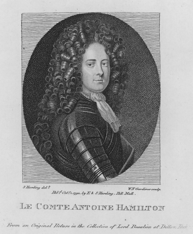 El Conde Antoine Hamilton (grabado) de S. (after) Harding