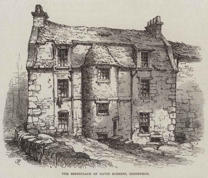El lugar de nacimiento de David Roberts, Edimburgo de Samuel Read