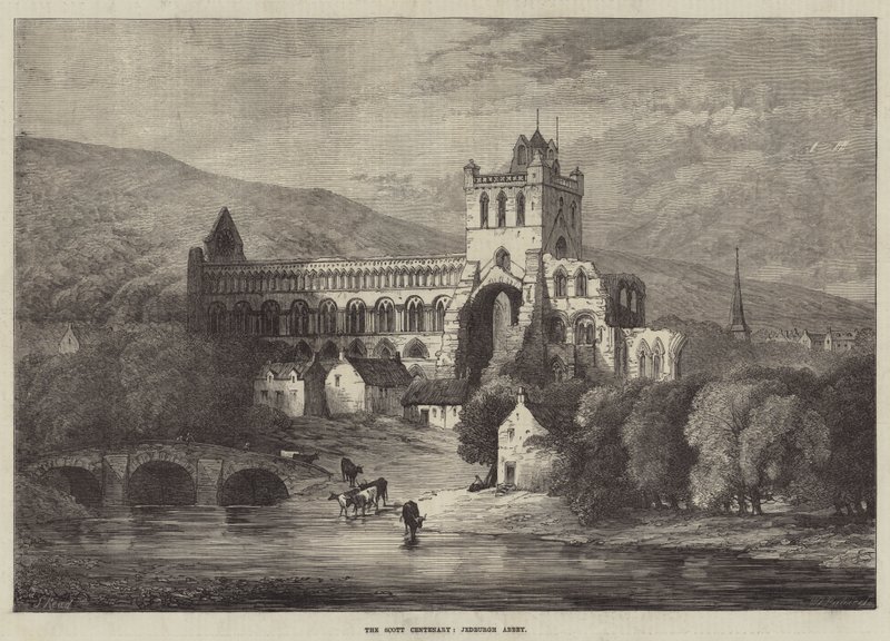 El Centenario de Scott, Abadía de Jedburgh de Samuel Read