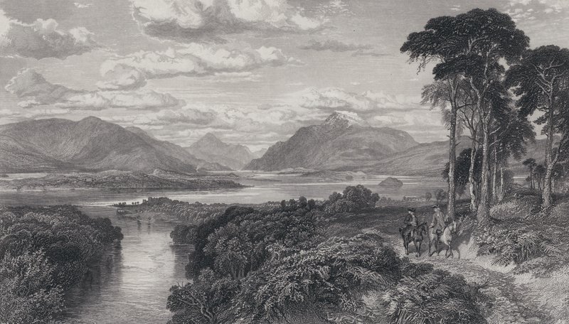Ilustración para Rob Roy (grabado) de Samuel (after) Bough
