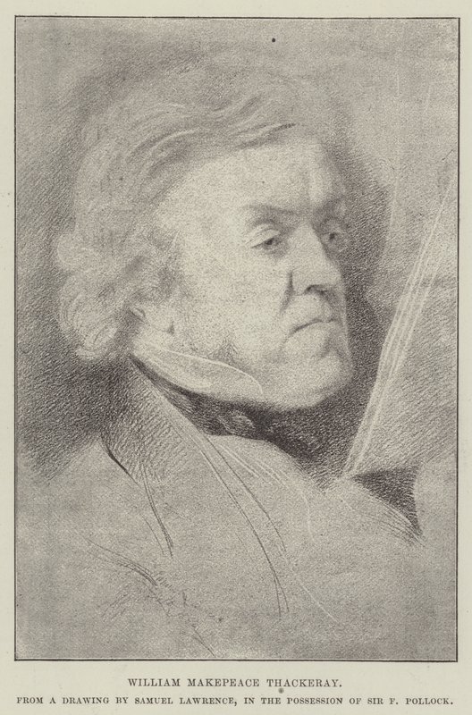 William Makepeace Thackeray de Samuel Lawrence